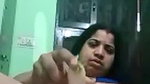 Desi chubby bhabhi masturbating with rabbish