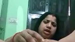 Desi chubby bhabhi masturbating with rabbish