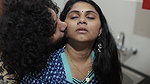 kitchen hot romance and ass lick with sex, Vaishnavy and Sharun Raj hot kitchen doggy sex, Mallu couple kitchen romance with sex