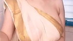 Desi Super Bhabhi set Saree see her nips