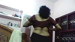 indian wife changing her blouse