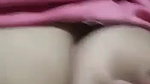 Horny girl pressing boobs hard