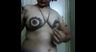 Mangala Bhabhi Mehendi on Boobs