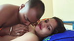 Desi sexy Bengali wife and her husband romantic kissing and boob press Sex video