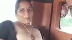 Desi Aunty Boobs Sucked By Uncle in the Car