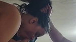 Horny gf sloppy bj