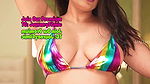 Anjali Gaud multi Colour Bikini Strip