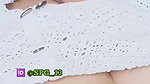 Cute girl in chamet shwo her pussy