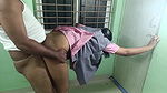 South Indian College Girl Try Back Position with Teacher