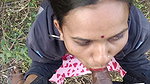 Cum on face and Cum in mouth at jungle