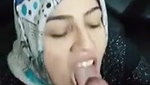 Secratary Hijabi Beauty Blowjob to Boss before leaving Office