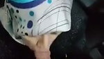 Secratary Hijabi Beauty Blowjob to Boss before leaving Office