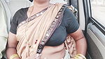 India Cal Gil Car Sex with the client Telugu Dirty conversations.
