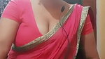 Desi soooo hooot married Aunty in Red saree wat a Figure