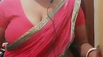 Desi soooo hooot married Aunty in Red saree wat a Figure
