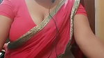 Desi soooo hooot married Aunty in Red saree wat a Figure