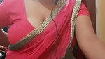 Desi soooo hooot married Aunty in Red saree wat a Figure