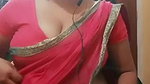 Desi soooo hooot married Aunty in Red saree wat a Figure