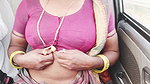 Indian sex in a maid car with the owner of the house
