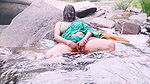 Silk aunt in the fresh air Sex in the waterfall of Telugu Dirty conversations.
