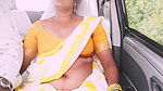 Sexy house maid car sex with the owner of the house of Telugu Dirty Talks.