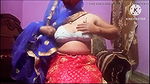 Indian desi bhabhi wear blue lehanga and masturbation pussy and boobs