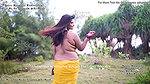 Gayatri Open Breast Tease Pressing Boobs Uncut