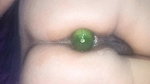 Sister-in-law fucked cucumber by putting it in her ass