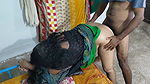 A stepmother wearing a saree She was hide watching me masturbating while watching porn video