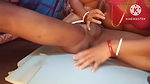 Indian babhi hard fuck by husband friend