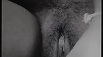 Indian college girl wet pussy masturbation black & white