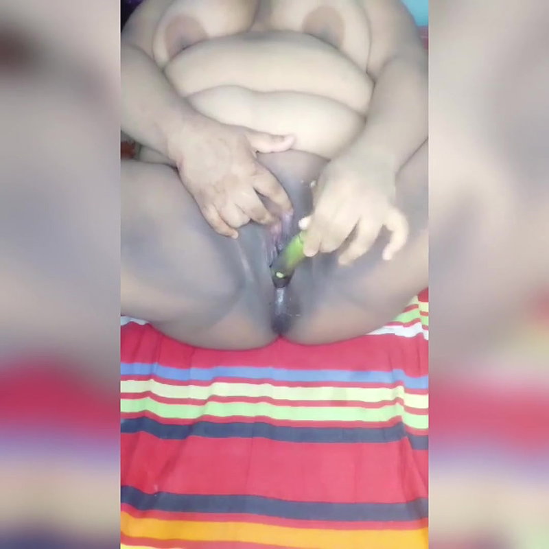 hot bangladeshi girl showing her hot naked body and masturbating with brinjal