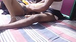 Rupali Bhabhi vagina is itching so her brother in law is applying ointment on her vagina