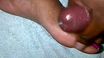 cumming on wifesexy feet