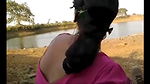 desi villaga bhabhiucking cock in open near river