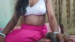 Beautiful indian housewife Indian aunty handjob with desi nighty