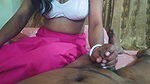 Beautiful indian housewife Indian aunty handjob with desi nighty