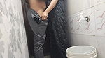 Bathroom sex – hot aunty with very young boyfriend