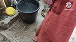 Beautiful Woman Washing Outside