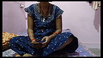 Bhabhi was sitting on the bed and using her mobile phone, when her brother-in-law came, took off her maxi and fucked her on the