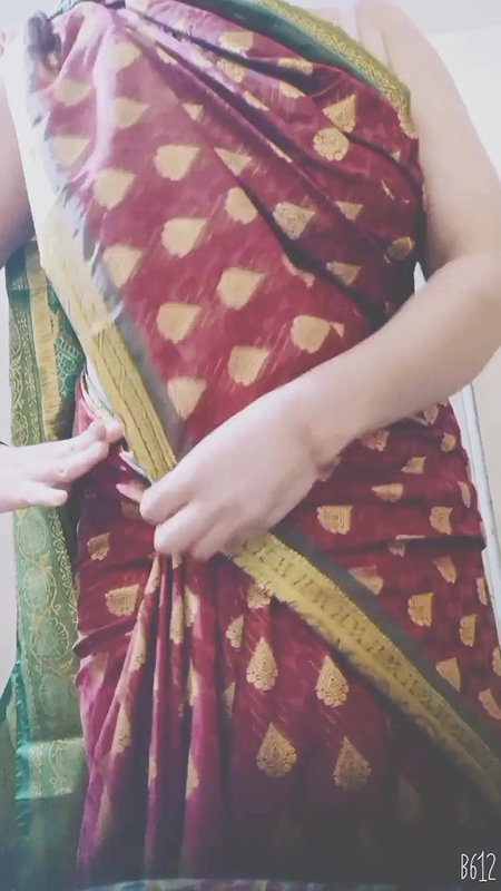 Bhabi Sangeeta bide is wearing saree gifted by her elder bro