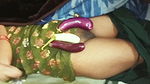 Brother-in-law fucked sister-in-law’s pussy by putting thick brinjal