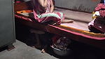 Desi Bhabhi has kept her lover hidden under the bed