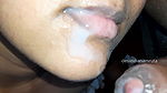 Desi Cute Indian Bhabhi gets Massive Cumshot in Beautiful Mouth & Lip from her Devar’s Cock !!