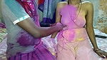 Desi real sex video On the day of Holi, brother-in-law applied Abir on sister-in-law’s breasts and had a lot of fun