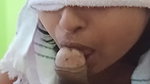 Desi stepsister sucking like a pro. Throbbing Indian Blowjob with cum swallow