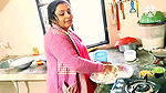 Desi wife in the kitchen