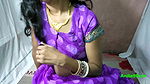 Indian housewife fucking in perple saree in home