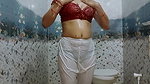 Indian mom bathing in open white legis make me feel better