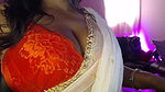 Desi sexy Bhabhi shows big boobs through bra and does nipple rubbing